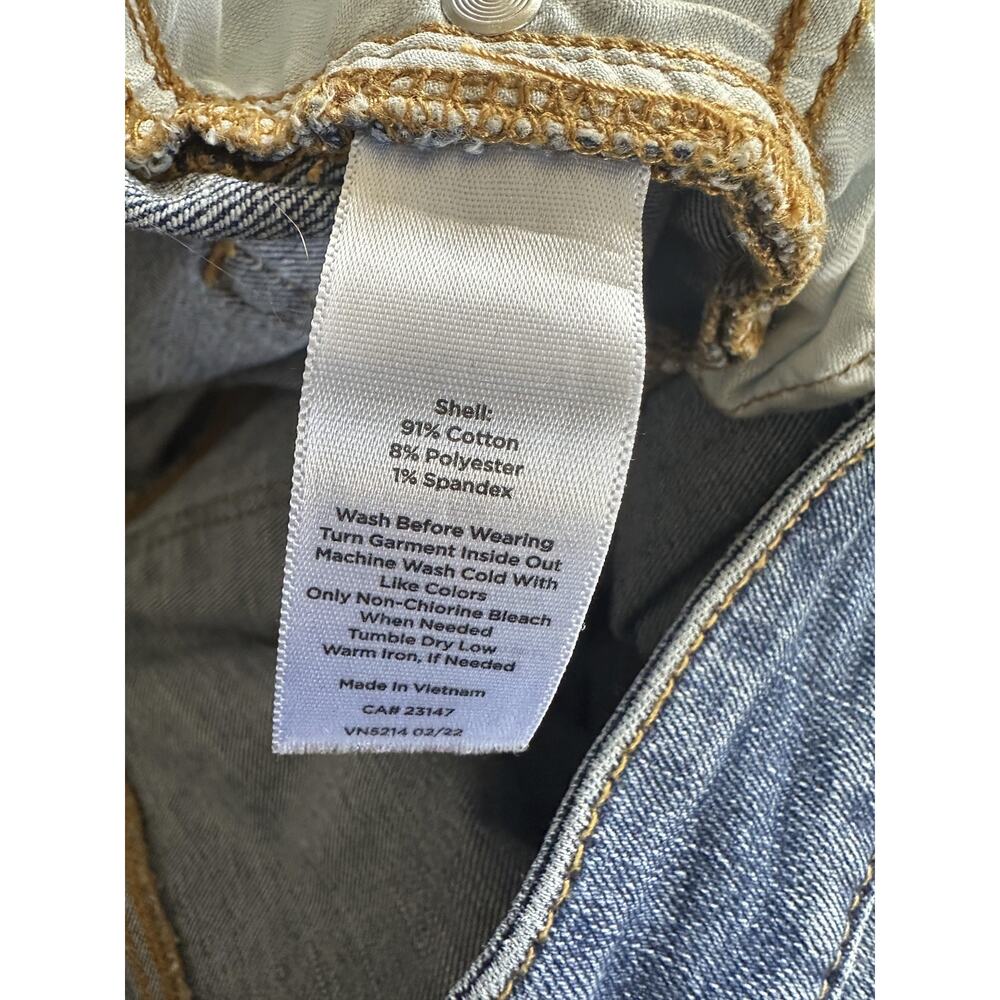 Talbots Everyday Relaxed Jeans Button Fly Stretch Medium Wash Blue Denim Size 10 - Picture 6 of 11